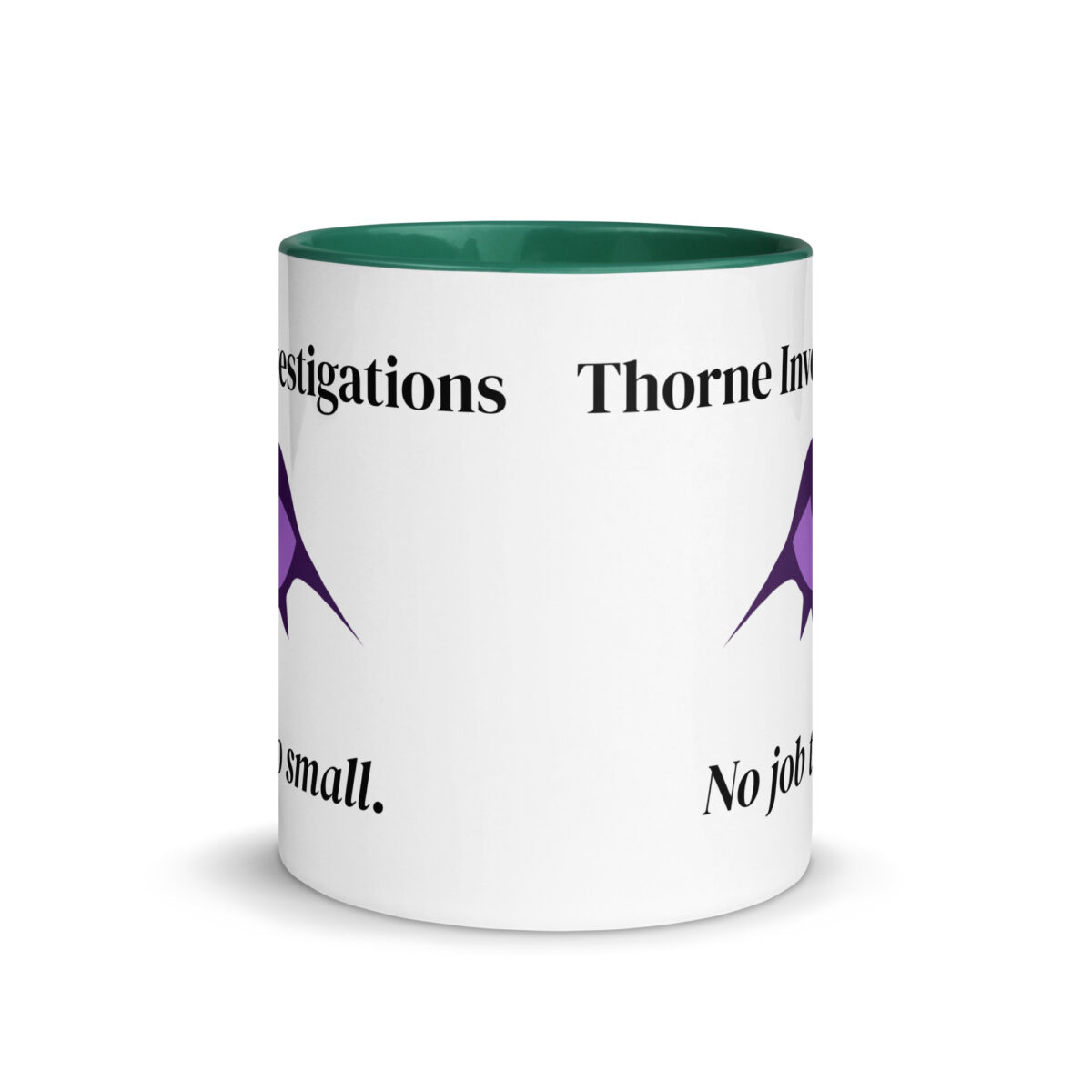 "Thorne Investigations" Mug with Color Inside - Image 6