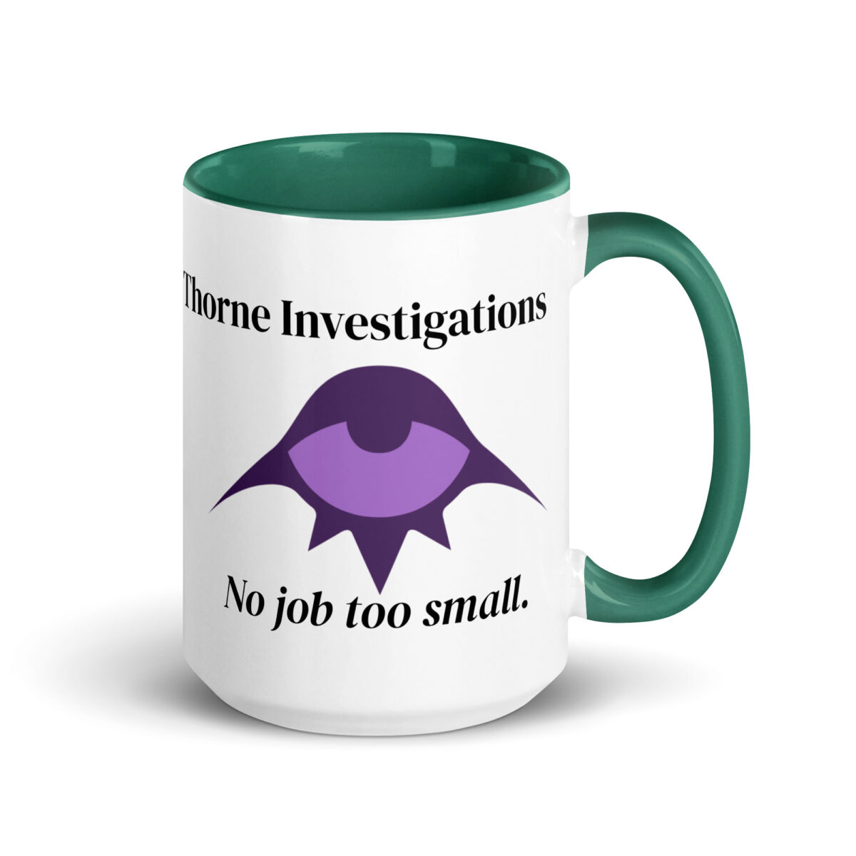 "Thorne Investigations" Mug with Color Inside - Image 8