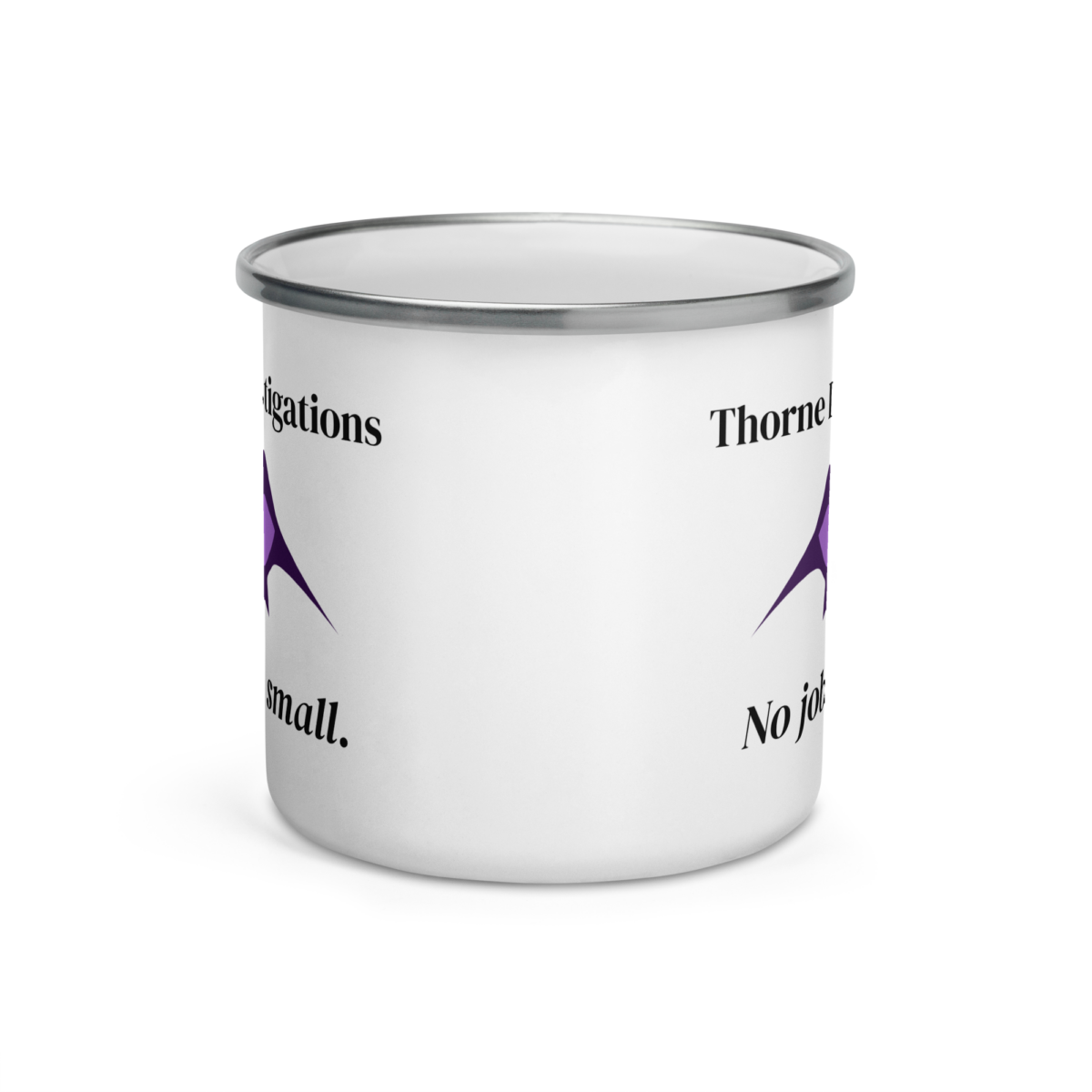 "Thorne Investigations" Enamel Mug - Image 2