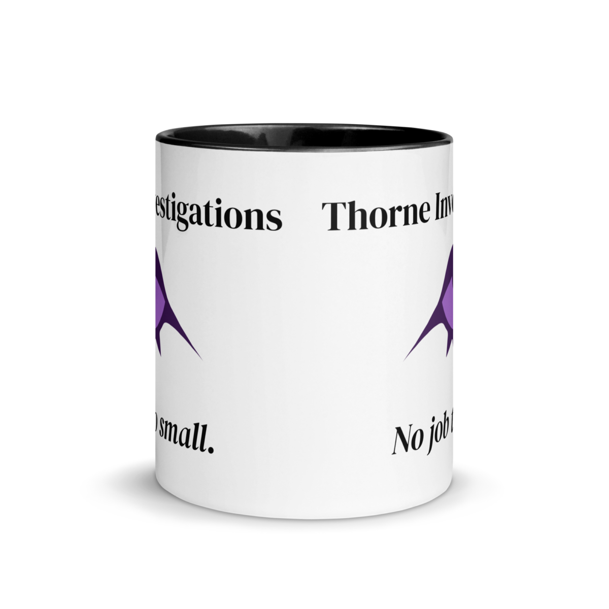 "Thorne Investigations" Mug with Color Inside - Image 3