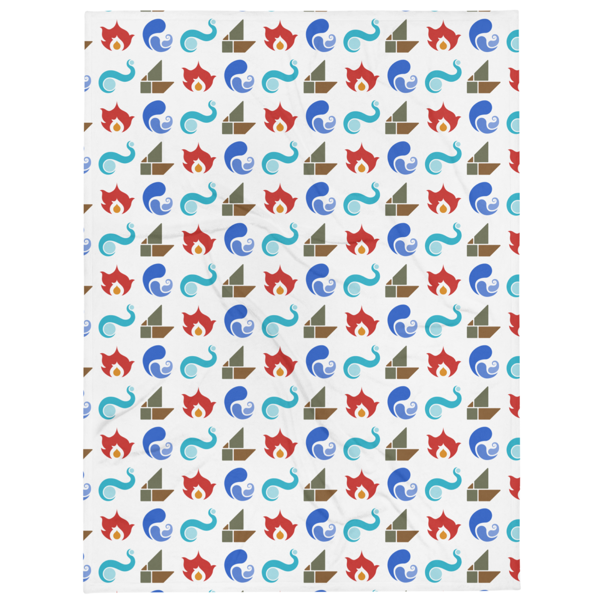 "Elemental Pages" Throw Blanket