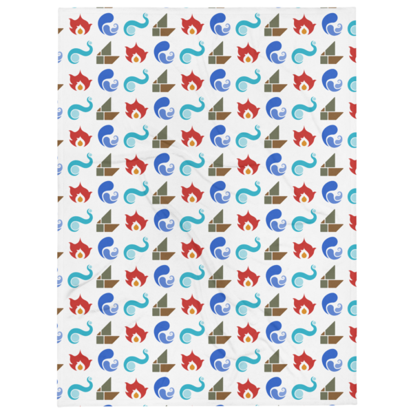 "Elemental Pages" Throw Blanket
